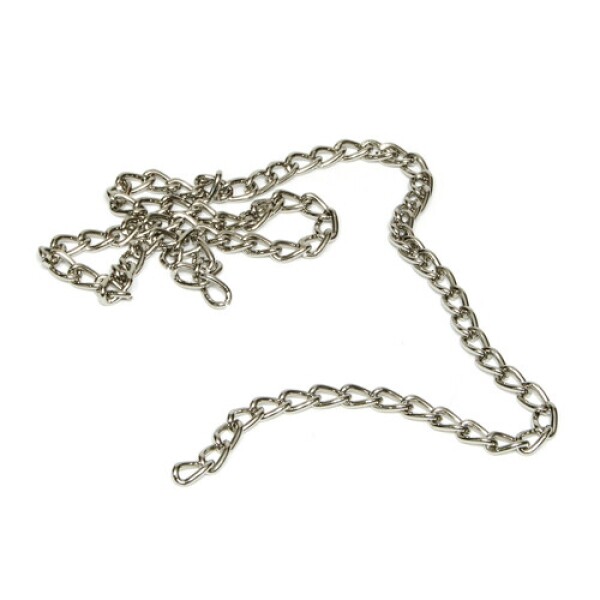 꾸밈닷컴 - 안전용품/생활용품 ▼ > 인테리어소품 ▼ > 줄/체인 > 쇠사슬 스틸 장식 사슬 안전 체인 군번줄 크롬 (9mm/1M)