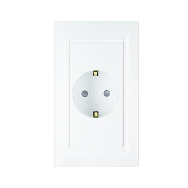 꾸밈닷컴 - 전기/조명/가전 ▼ > 전기자재 ▼ > 콘센트 > 일신 1구 콘센트