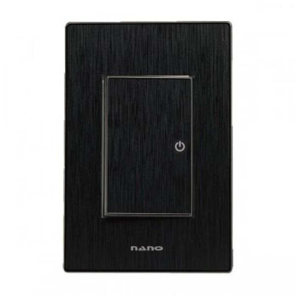 꾸밈닷컴 - 전기/조명/가전 ▼ > 전기자재 ▼ > 스위치 > 나노 아트2 올블랙 1구 스위치