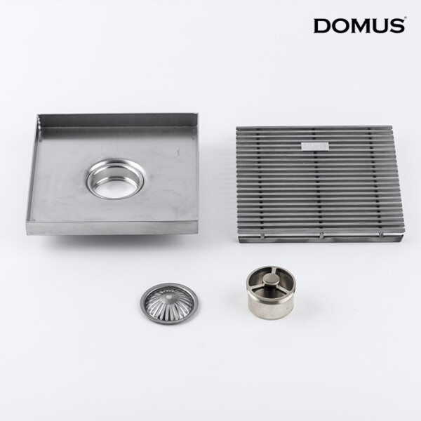 꾸밈닷컴 - 수도/수전/욕실자재 ▼ > 배수트렌치/유가 > 도무스 유가 S 스텐 150x150mm