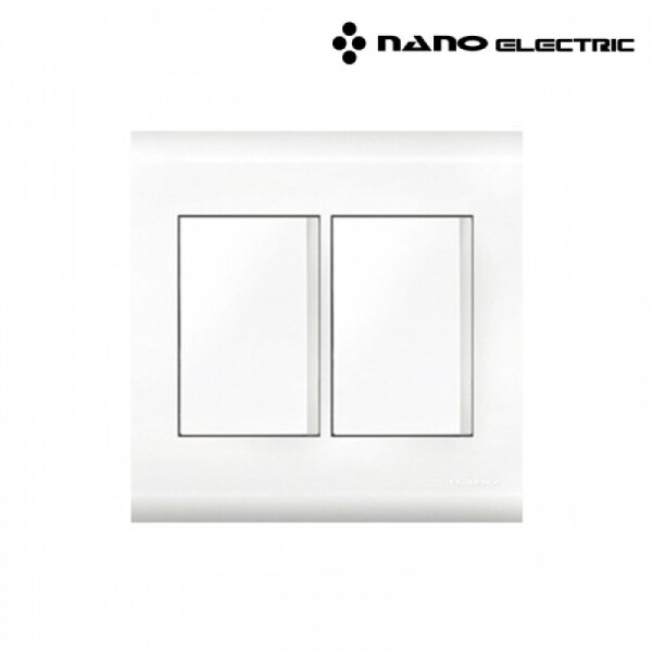 꾸밈닷컴 - 전기/조명/가전 ▼ > 전기자재 ▼ > 스위치 > 나노 오딧세이 중 2구 스위치