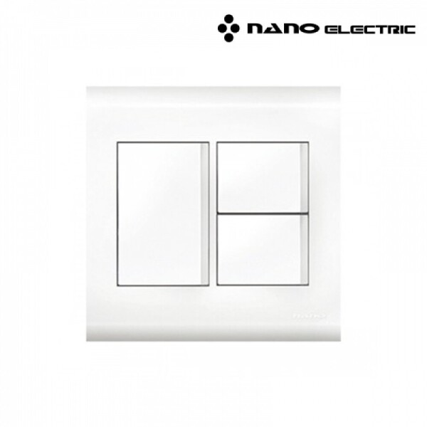 꾸밈닷컴 - 전기/조명/가전 ▼ > 전기자재 ▼ > 스위치 > 나노 오딧세이 중 3구 스위치