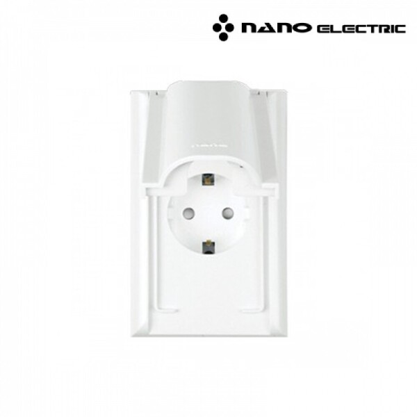 꾸밈닷컴 - 전기/조명/가전 ▼ > 전기자재 ▼ > 콘센트 > 나노 오딧세이 방우형 1구 콘센트