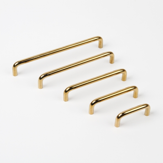 꾸밈닷컴 - 손잡이/도어락 ▼ > 가구손잡이 ▼ > 2구 가구손잡이 스텐 베이직 골드 유광