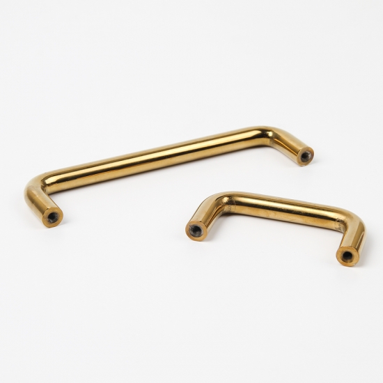 꾸밈닷컴 - 손잡이/도어락 ▼ > 가구손잡이 ▼ > 2구 가구손잡이 스텐 베이직 골드 유광