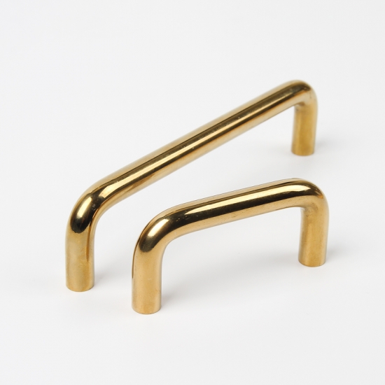 꾸밈닷컴 - 손잡이/도어락 ▼ > 가구손잡이 ▼ > 2구 가구손잡이 스텐 베이직 골드 유광