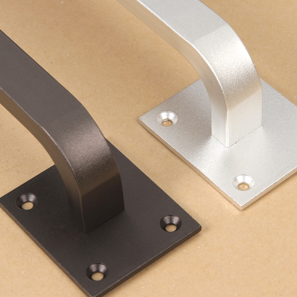 꾸밈닷컴 - 이달의 특가 > [특가] 중문손잡이 DJ (250mm) 전면고정형 실버