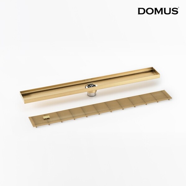 꾸밈닷컴 - 수도/수전/욕실자재 ▼ > 배수트렌치/유가 > 도무스 배수트렌치 S-SB 골드 센터형