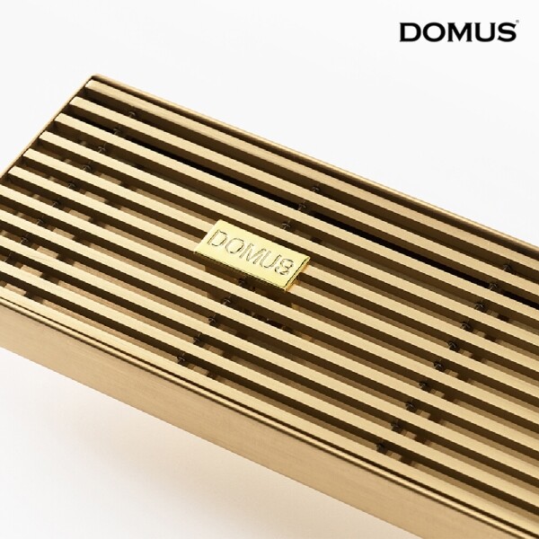 꾸밈닷컴 - 수도/수전/욕실자재 ▼ > 배수트렌치/유가 > 도무스 배수트렌치 S-SB 골드 센터형