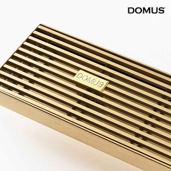 꾸밈닷컴 - 수도/수전/욕실자재 ▼ > 배수트렌치/유가 > 도무스 배수트렌치 S-SB 골드 사이드형