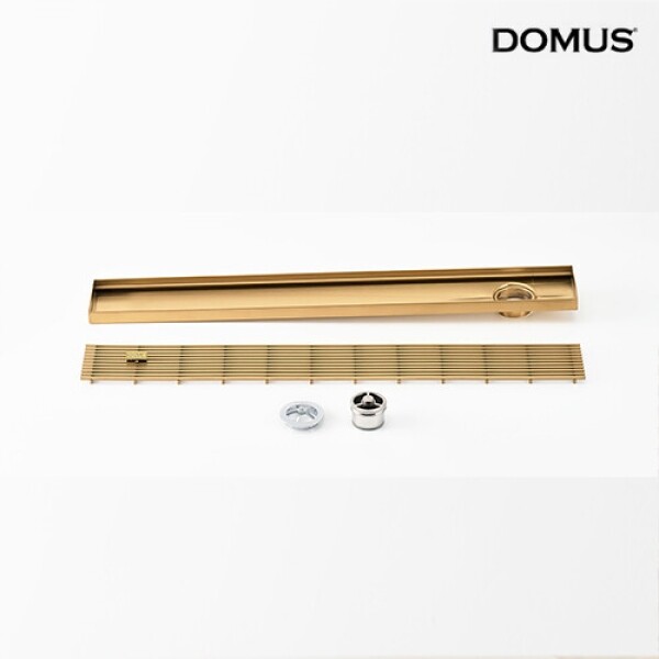 꾸밈닷컴 - 수도/수전/욕실자재 ▼ > 배수트렌치/유가 > 도무스 배수트렌치 S-SB 골드 사이드형