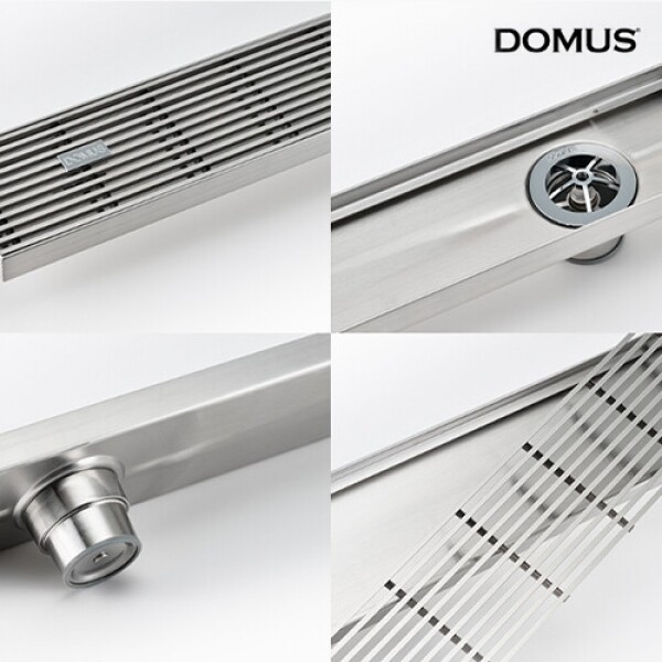 꾸밈닷컴 - 수도/수전/욕실자재 ▼ > 배수트렌치/유가 > 도무스 배수트렌치 S 스텐 사이드형