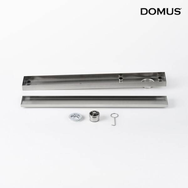 꾸밈닷컴 - 수도/수전/욕실자재 ▼ > 배수트렌치/유가 > 도무스 배수트렌치 M 스텐 사이드형 타일마감용