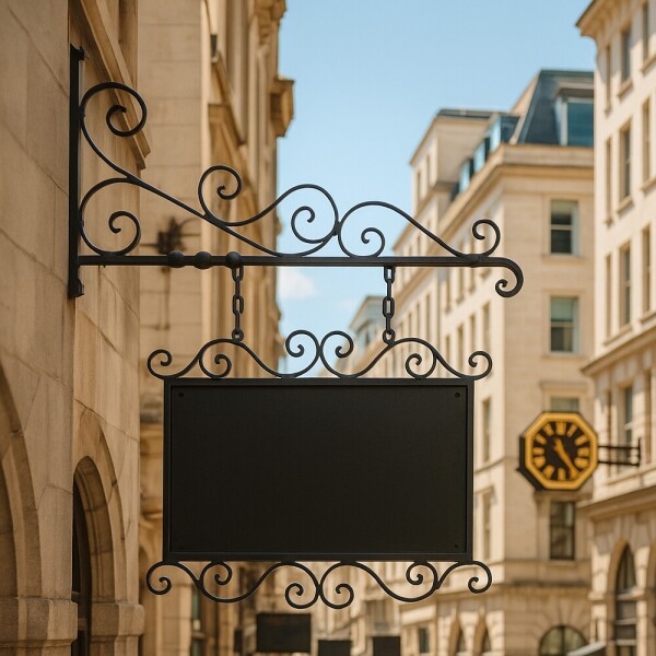 꾸밈닷컴 - 옛날장식/철단조 ▼ > 단조간판 ▼ > 단조간판대 > 단조 꽈배기 간판 블랙 (515mm)