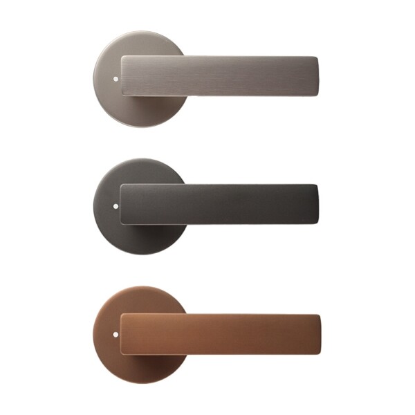 꾸밈닷컴 - 손잡이/도어락 ▼ > 방문손잡이 ▼ > 레버 버튼형 > 방문손잡이 핀타입 세쿠루스