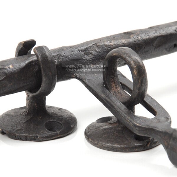 꾸밈닷컴 - 도어부속/슬라이딩도어 ▼ > 잠금장치 ▼ > 빗장/오도시 > 황동 대문 원형 빗장