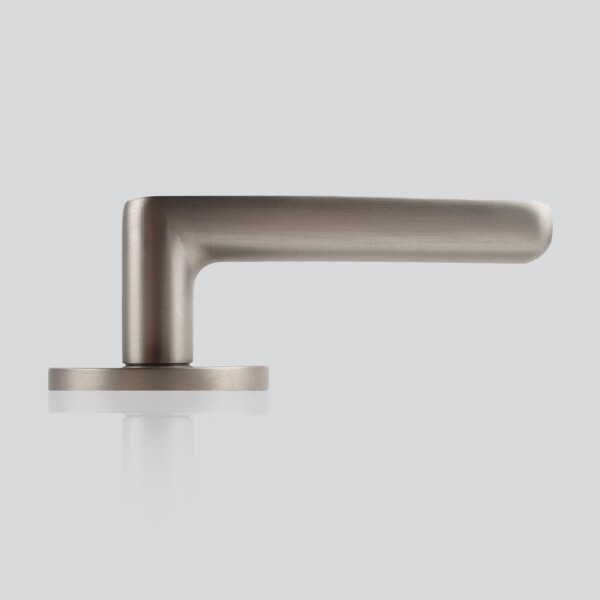 꾸밈닷컴 - 손잡이/도어락 ▼ > 방문손잡이 ▼ > 레버 버튼형 > 루체 방문손잡이 LU-177 (타공 55mm)