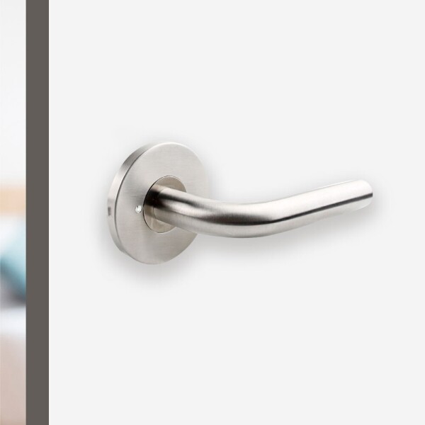 꾸밈닷컴 - 손잡이/도어락 ▼ > 방문손잡이 ▼ > 레버 버튼형 > 스텐 방문손잡이 스틱