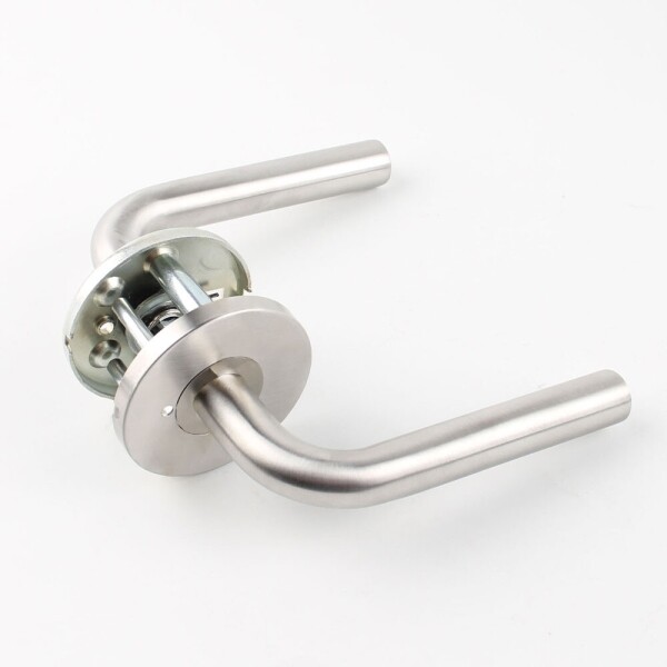 꾸밈닷컴 - 손잡이/도어락 ▼ > 방문손잡이 ▼ > 레버 버튼형 > 스텐 방문손잡이 스틱