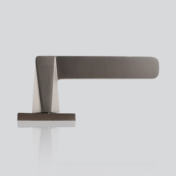 꾸밈닷컴 - 손잡이/도어락 ▼ > 방문손잡이 ▼ > 레버 버튼형 > 루체 방문문손잡이 LU-491 (타공 45mm)