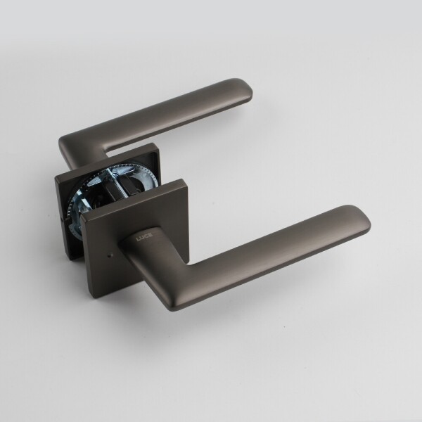 꾸밈닷컴 - 손잡이/도어락 ▼ > 방문손잡이 ▼ > 레버 버튼형 > 루체 방문문손잡이 LU-291 (타공 55mm)