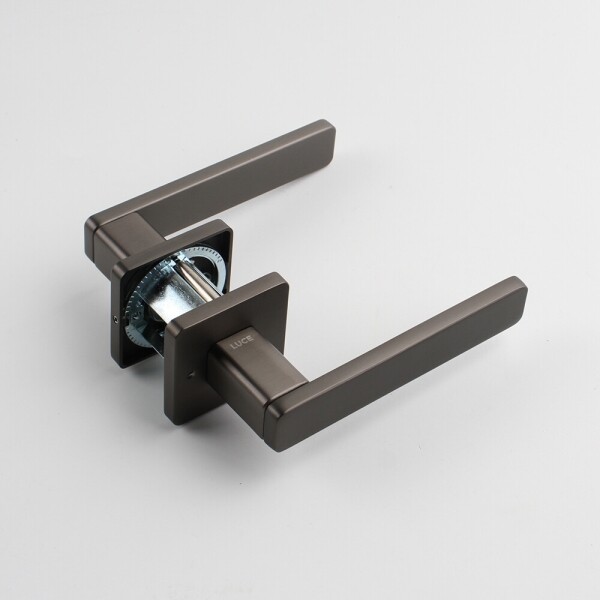 꾸밈닷컴 - 손잡이/도어락 ▼ > 방문손잡이 ▼ > 레버 버튼형 > 루체 방문 문손잡이 LU-482 (타공 45mm)