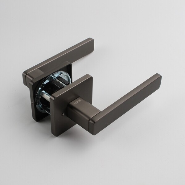 꾸밈닷컴 - 손잡이/도어락 ▼ > 방문손잡이 ▼ > 레버 버튼형 > 루체 방문 문손잡이 LU-282 (타공 55mm)