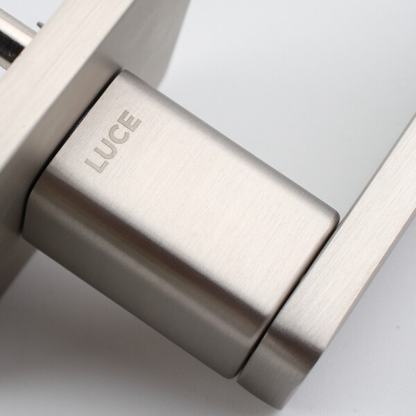 꾸밈닷컴 - 손잡이/도어락 ▼ > 방문손잡이 ▼ > 레버 버튼형 > 루체 방문 문손잡이 LU-282 (타공 55mm)