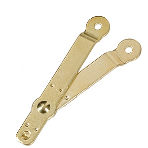 꾸밈닷컴 - 가구부속/캠핑카부속 ▼ > 가스쇼바/수대/각도조절대 ▼ > 수대/스테이/각도조절대 > 스테이 소형 가구용 금색 130mm