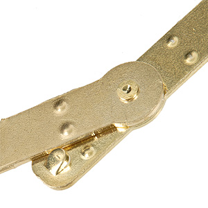 꾸밈닷컴 - 가구부속/캠핑카부속 ▼ > 가스쇼바/수대/각도조절대 ▼ > 수대/스테이/각도조절대 > 스테이 소형 가구용 금색 130mm