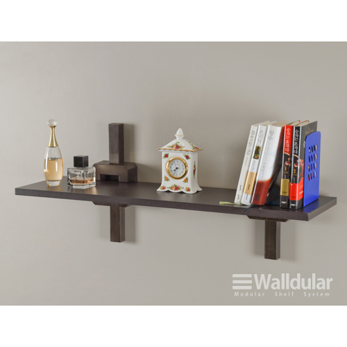 꾸밈닷컴 - 선반/무볼트랙/진열 ▼ > 선반대/선반상판 ▼ > 월듀라 선반 > 월듀라 인피나 월넛 선반 800 3세트