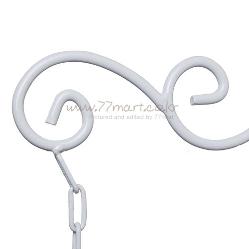 꾸밈닷컴 - 옛날장식/철단조 ▼ > 단조간판 ▼ > 단조간판걸이 > 단조간판걸이 돌고래 화이트 소(400x180mm)