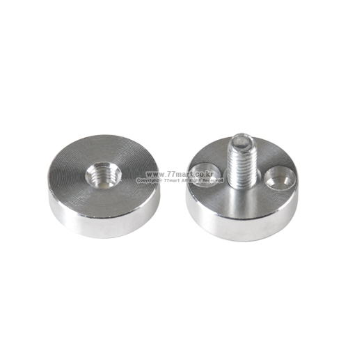 꾸밈닷컴 - 가구부속/캠핑카부속 ▼ > 목심/선반다보/아크릴후크 ▼ > 아크릴후크/다보 > 알루미늄 다보 2단 (30mm 세트)