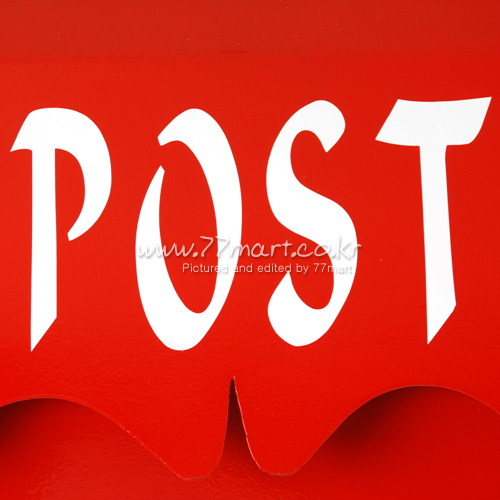 꾸밈닷컴 - 우편함/택배함 ▼ > 스탠드 우편함 > 스탠드 우편함 레드 P04-019