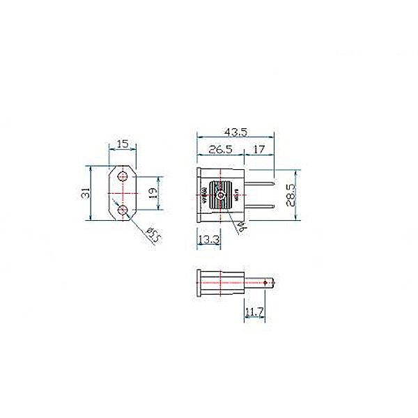 꾸밈닷컴 - 전기/조명/가전 ▼ > 전기자재 ▼ > 전기잡화 > 콘센트 (220V-110V) 변환 어댑터